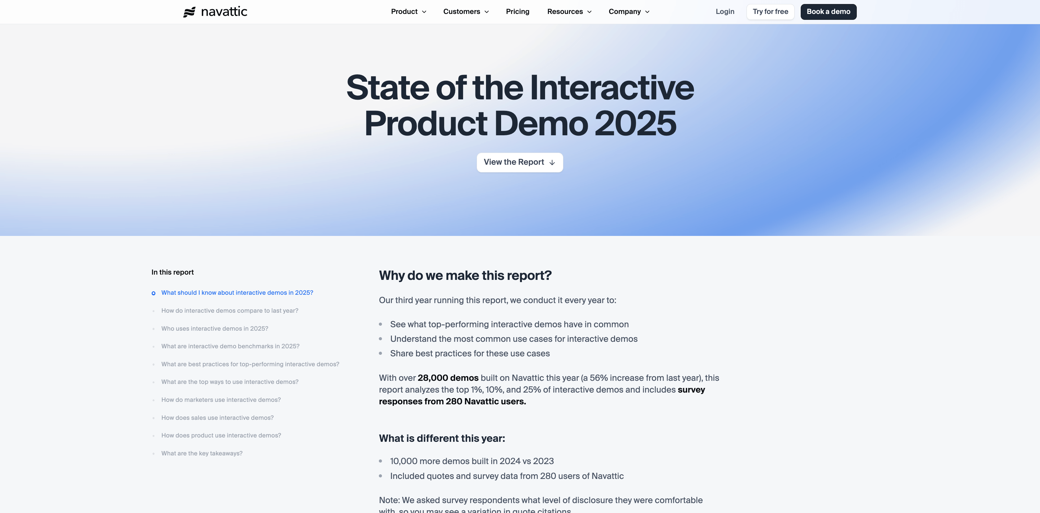 Navattic dashboard