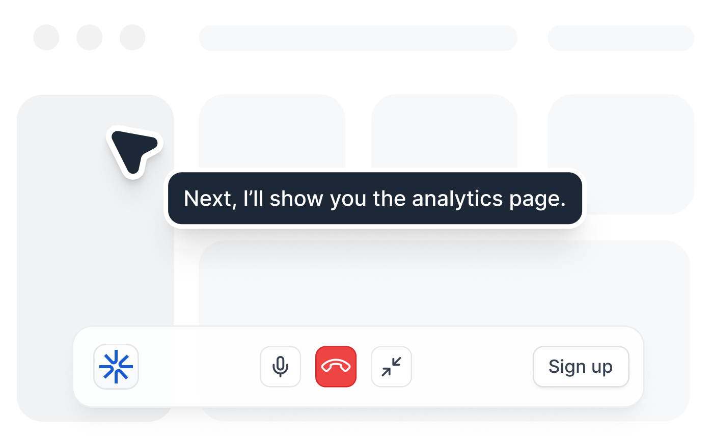 Interactive demo hero